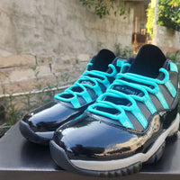 High Top Sneakers, Blue Black Colorway, Lace Up Design, Casual Gift for Sneaker Fans