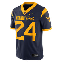 #24 Navy West Virginia Mountaineers Game Jersey