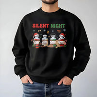 Humorous Veterinary Christmas Crewneck, Silent Night Vet Med Sweatshirt, Vet Tech Holiday Pullover, Vet Clinic Sweatshirt, Nurse Present
