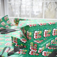 Vintage Cartoon Snowmen Gift Wrap, Retro Snowman Wrapping Paper, Adorable Christmas Wrapping Paper, Festive Winter Holiday Wrapping Paper