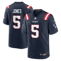 New England Patriots Dre'Mont Jones Navy Team Game Jersey