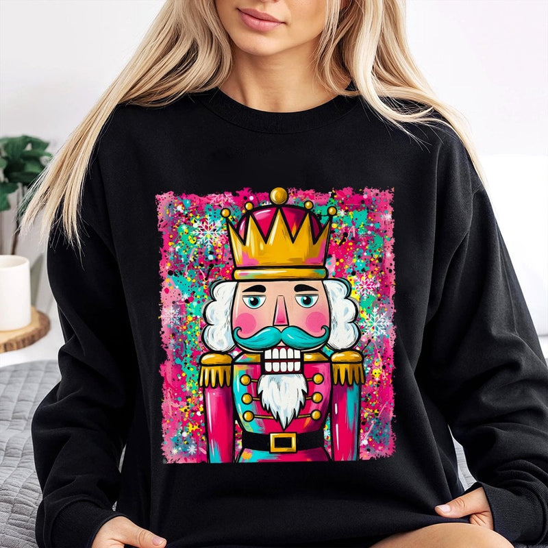 Nutcracker Holiday Sweatshirt, Watercolor Nutcracker Sweatshirt, Aesthetic Christmas Ballet Sweater, Festive Nutcracker Crewneck Present