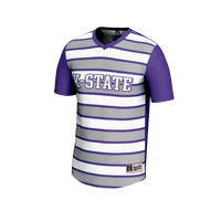 #1 Kansas State Wildcats Lightweight Soccer Fashion Jersey - Purple