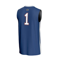#1 Florida Gators Lightweight Basketball Fashion Jersey - Royal