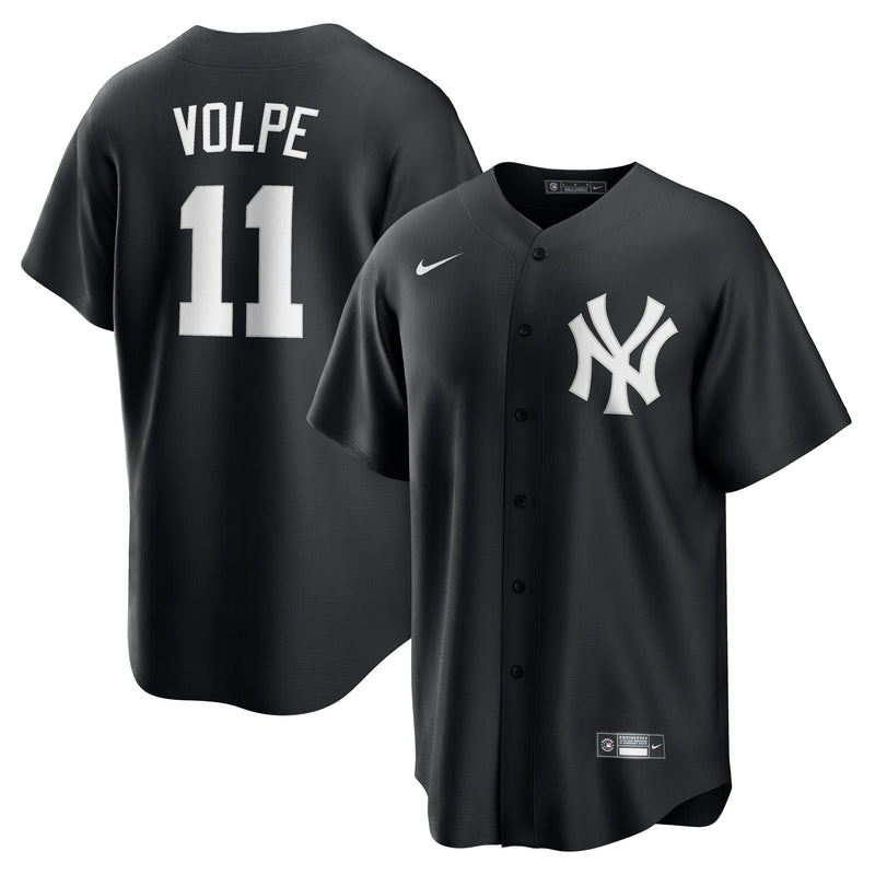 New York Yankees Anthony Volpe Black Fashion Replica Player Jersey