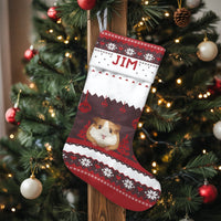 Adorable Pet Holiday Stocking, Guinea Pig Christmas Stocking, Personalized Christmas Stocking