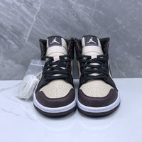 Mid Top Sneakers, Beige Black Colorway, Lace Up Design, Casual Gift for Sneaker Fans
