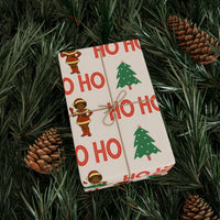 Ho Ho Ho Christmas Gift Wrap, Black Santa Wrapping Paper, Inclusive Santa Present Paper, African American Holiday Gift Wrapping Paper Roll