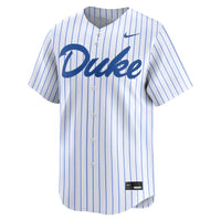 White Duke Blue Devils Baseball Limited Jersey