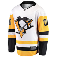 Pittsburgh Penguins White Away Breakaway Custom Jersey