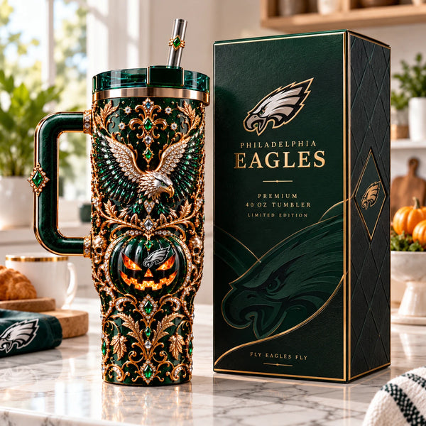 PHI Midnight Filigree - Eagle, Lantern and Emerald Ornament - main