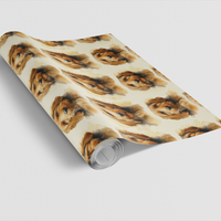 Watercolor Shaggy Puppy Gift Wrap, Goldendoodle Wrapping Paper, Doodle Dog Wrapping Paper Roll, Birthday Present Wrap, Christmas Gift Wrap