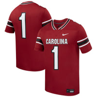 #1 South Carolina Gamecocks Home Replica Football Jersey - Garnet