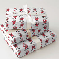 Underwater Christmas Gift Wrap, Scuba Diving Santa Wrapping Paper, Humorous Diver Holiday Wrapping Paper, Ocean Theme Christmas Gift Wrap Roll