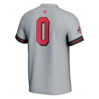 #0 Ohio State Buckeyes Softball Lightweight Fashion Jersey - Gray