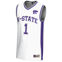 #1 Kansas State Wildcats Lightweight Basketball Jersey - White