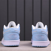 Low Top Sneakers, Blue Colorway, Lace Up Design, Casual Gift for Sneaker Fans