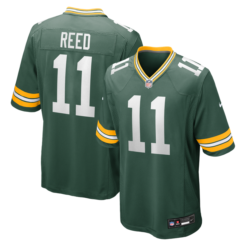 Green Bay Packers Jayden Reed Green Game Jersey