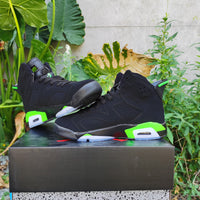 Sneakers, Neon Green Black Colorway, Lace Up Design, Casual Gift for Sneaker Fans