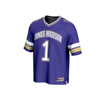 #1 James Madison Dukes Lightweight Collegiate Football Fashion Jersey - Purple