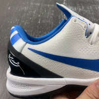 Low Top Sneakers, Blue White Black Colorway, Lace Up Design, Casual Gift for Sneaker Fans