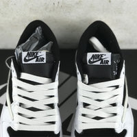 Low Top Sneakers, White Black Colorway, Reverse Hook Design, Lace Up Design, Casual Gift for Sneaker Fans