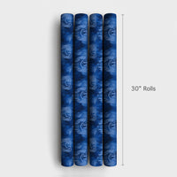 Holy Family Holiday Gift Wrap, Blue Nativity Scene Christmas Wrapping Paper, Star of Bethlehem Paper, Christian Religious Present Wrap