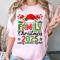 Making Memories Together Shirt, Family Christmas 2025 T-Shirt, Matching Holiday Family Tee, Xmas Photo Group T-Shirt, Christmas Family Present