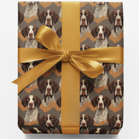GSP Dog Gift Wrap, German Shorthaired Pointer Wrapping Paper, Hunting Dog Christmas Wrapping Paper, Dog Lover Holiday Gift Wrap