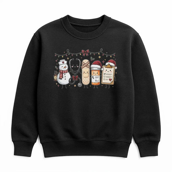 Snowman Medical Crewneck, Nurse Christmas Sweatshirt, Humorous Nurse Holiday Sweater, Adorable Nurse Pullover, Healthcare Pre