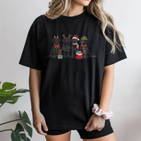 Festive Labrador Retriever Holiday Graphic Tee, Christmas Black Lab T-Shirt, Adorable Dog Lover Christmas Shirt, Pet Owner Xmas Present