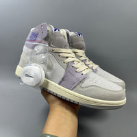 High Top Sneakers, Purple Gray Colorway, Lace Up Design, Casual Gift for Sneaker Fans