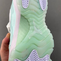 Low Top Sneakers, White Green Colorway, Lace Up Design, Casual Gift for Sneaker Fans