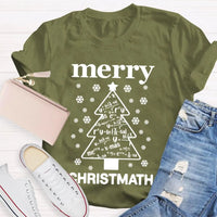 Humorous Math Christmas Shirt, Merry Christmath T-Shirt, Math Pun Holiday Graphic Tee, Mathematics Teacher Christmas Present, Student Xmas Top