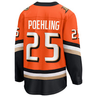 Anaheim Ducks Ryan Poehling Orange Home Breakaway Jersey