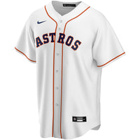 Houston Astros White Home Replica Custom Jersey