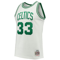 Larry Bird White Boston Celtics 1985-86 Hardwood Classics Swingman Jersey