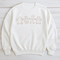 Christmas Cookie Sweatshirt, Gingerbread Family Sweatshirt, Minimalist Xmas Cookie Pullover, Holiday Gingerbread Sweatshirt, Winter Present