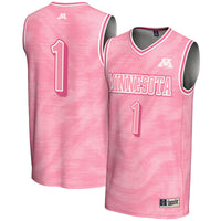 #1 Minnesota Golden Gophers Lightweight Basketball Fashion Jersey - Pink