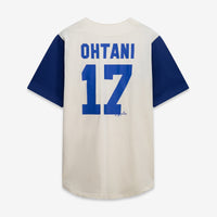 Los Angeles Dodgers Cream/Royal Big & Tall Two-Color Fashion Jersey