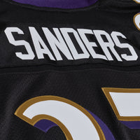 Baltimore Ravens Deion Sanders Black 2005 Authentic Throwback Jersey