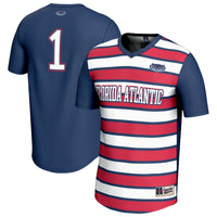 #1 Florida Atlantic Owls Lightweight Collegiate Soccer Fashion Jersey - Navy/Red