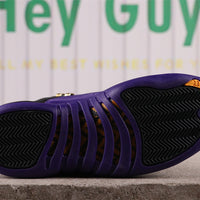 High Top Sneakers, Black Purple Colorway, Lace Up Design, Casual Gift for Sneaker Fans