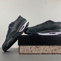 Low Top Sneakers, Black Red Gray Colorway, Lace Up Design, Casual Gift for Sneaker Fans
