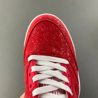 High Top Sneakers, Red Colorway, Lace Up Design, Casual Gift for Sneaker Fans