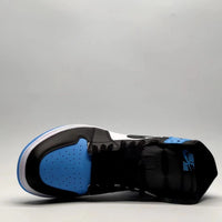 High Top Sneakers, Blue White Black Colorway, Lace Up Design, Casual Gift for Sneaker Fans