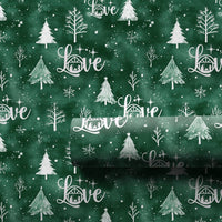 Holy Family Holiday Gift Wrap, Nativity Love Christmas Wrapping Paper, Emerald Green Christian Paper, Winter Snowflake Present Wrap