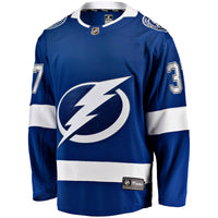 Tampa Bay Lightning Yanni Gourde Blue Home Breakaway Jersey