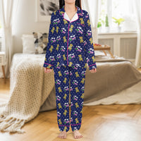 Holiday Bear Pajama Set, Teddy Bear Train Christmas Pajamas, Festive Xmas Sleepwear, Adorable Winter Pajamas, Comfy Loungewear Present for Her