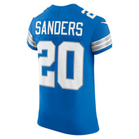 Detroit Lions Barry Sanders Blue Team Elite Jersey